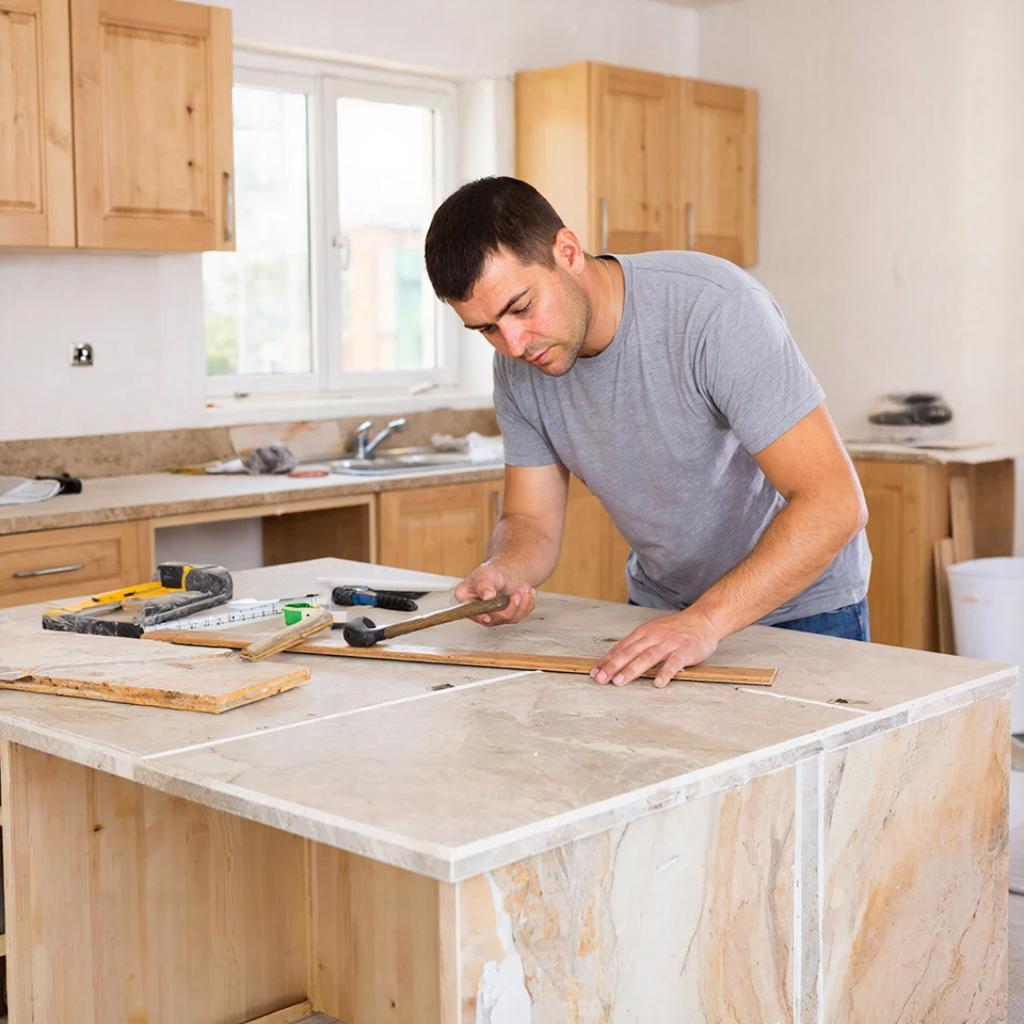 Магия обновления: Как профессиональная замена кухонной столешницы превращает быт в искусство